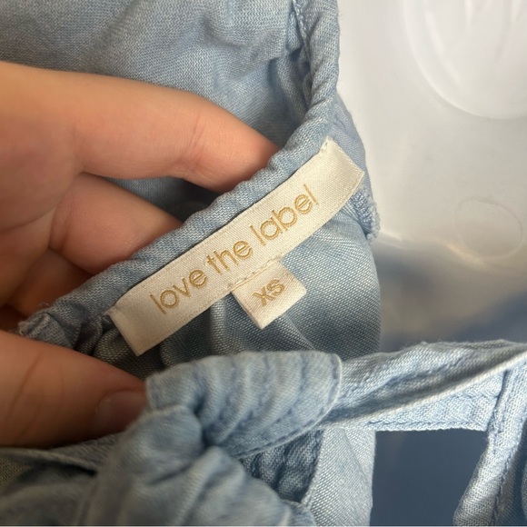 Anthropologie Love The Label Puff Sleeve Open Back Minidress Size XS H34 - Picture 11 of 16